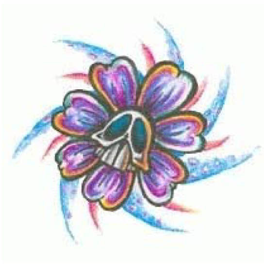Ein Beispiel von beliebten Tattoos sind Blumen Tattoovorlagen